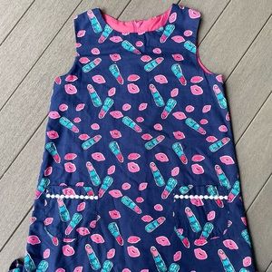 Lipstick shift dress